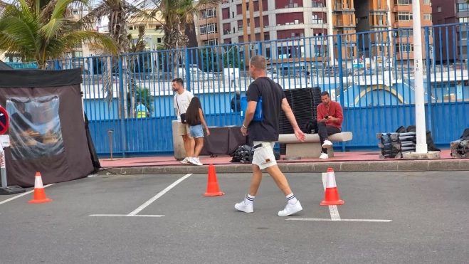 El director Renny Harlin, en las inmediaciones del Muelle Deportivo. AH El director Renny Harlin, en las inmediaciones del Muelle Deportivo. AH