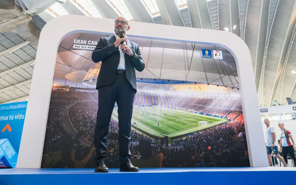 Gran Canaria muestra músculo en ExpoDeca con proyectos para el Mundial 2030. / AH