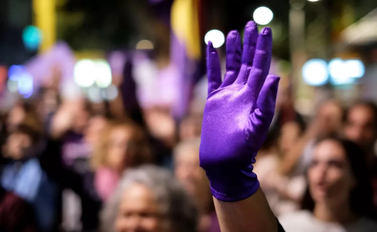 Foto de archivo de una manifestación contra la violencia machista convocada por la Red Feminista de Gran Canaria. EFE/Ángel Medina G.