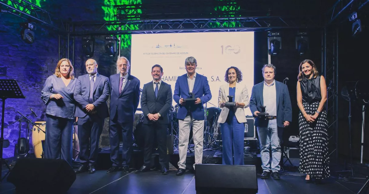 ​Los cinco asociados de Asocelpa reconocidos en su centenario: Andrés Perdomo, Flick Canarias, ​Fred Olsen, ​Hamilton y Noatun Maritime Spain. / AH 