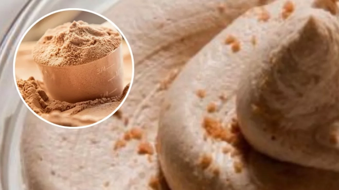 Imagen de mousse de gofio / MONTAJE AH Imagen de mousse de gofio / MONTAJE AH