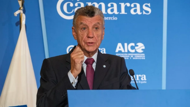 El presidente de la Asociación Iberoamericana de Cámaras de Comercio (AICO), Natalio Mario GrinmanEFE ÁNGEL MEDINA G.