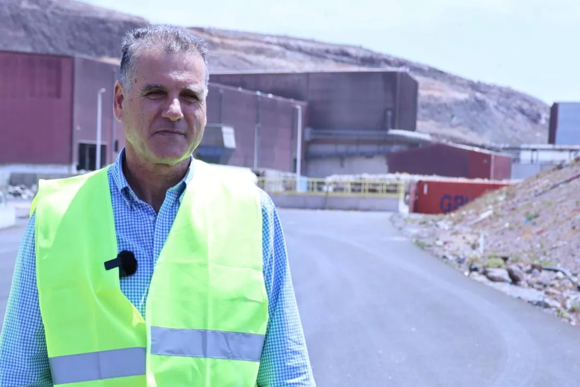 Domingo Cejas en Complejo Ambiental de Zonzamas. CABILDO DE LANZAROTE