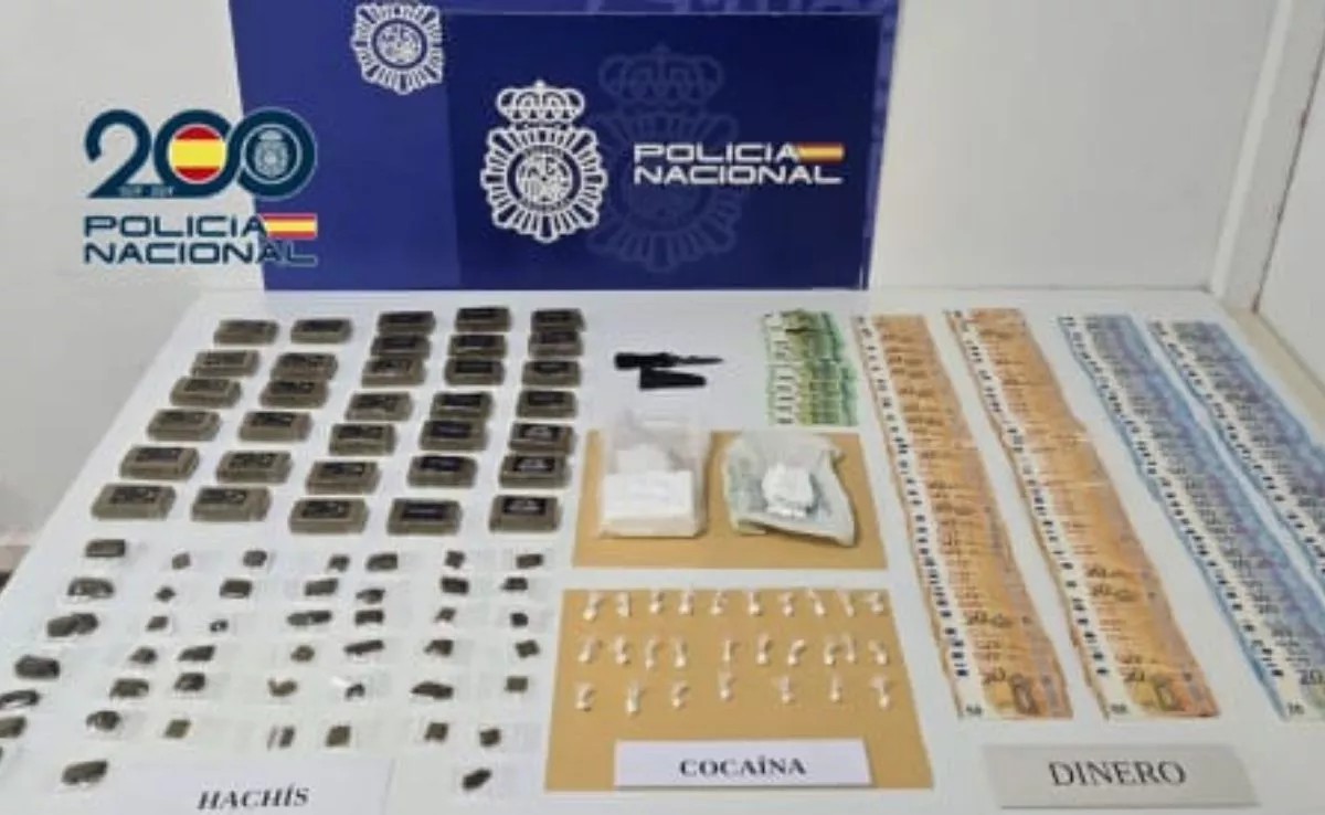 Material incautado en una vivienda de Ten Bel por agentes de la Policía Nacional. /Cedida