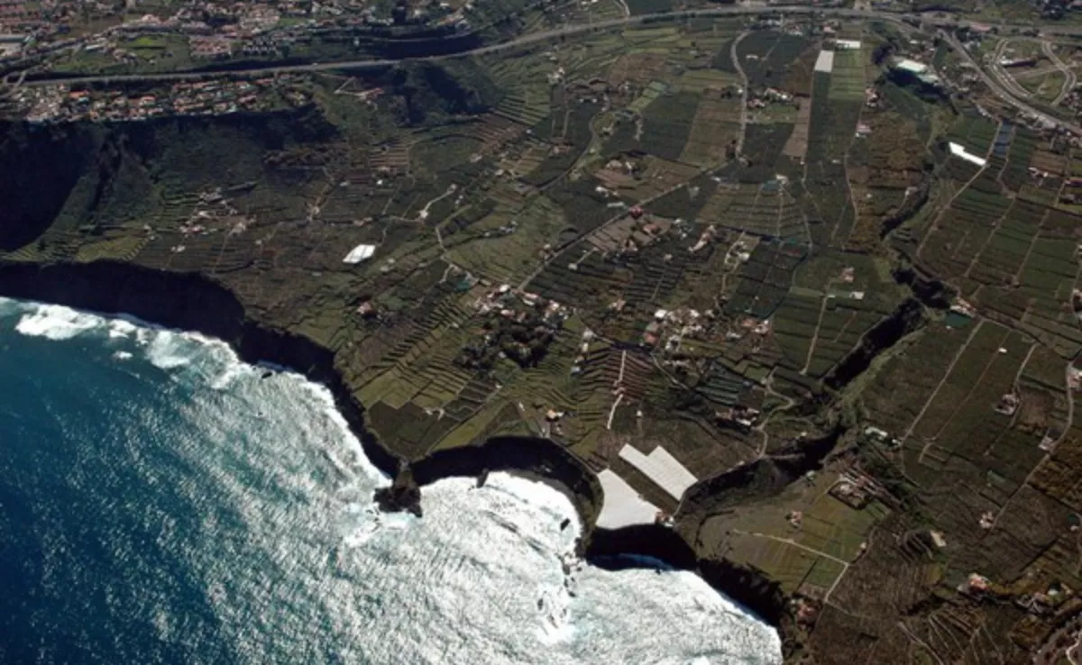 Imagen aérea en la zona de El Rincón, en La Orotava. / ASAMBLEA POR LA OROTAVA