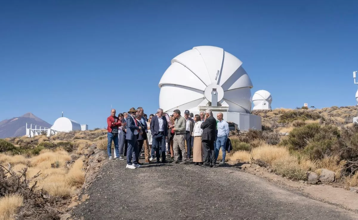 Presentación del Telescopio Gemelo de Dos Metros (TTT) en el Observatorio del Teide. /Cedida