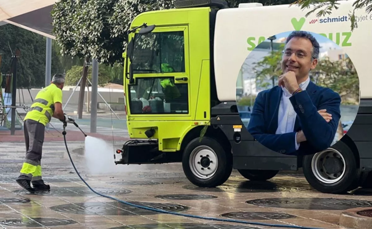 Carlos Tarife, concejal de Servicios Municipales en el Ayuntamiento de Santa Cruz|MONTAJEAH