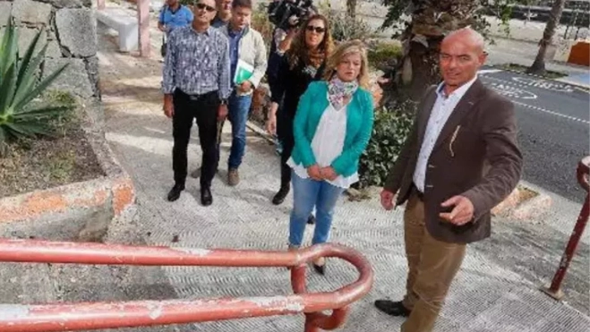 Inmaculada Medina y Miguel Ángel Padrón, en 2018, cuando ambos eran concejala y jefe de Parques y Jardines, respectivamente. / ARCHIVO Inmaculada Medina y Miguel Ángel Padrón, en 2018, cuando ambos eran concejala y jefe de Parques y Jardines, respectivamente. / ARCHIVO