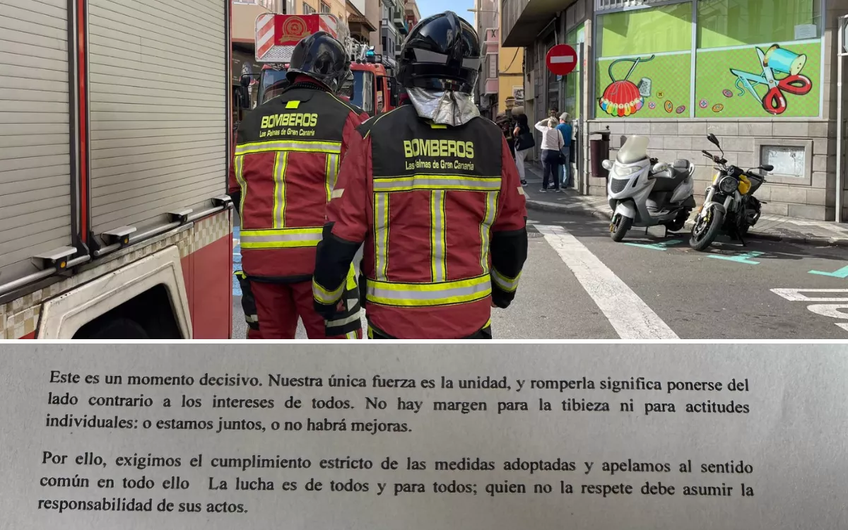 Los líderes del conflicto de bomberos en Las Palmas amenazan a compañeros disidentes. / AH