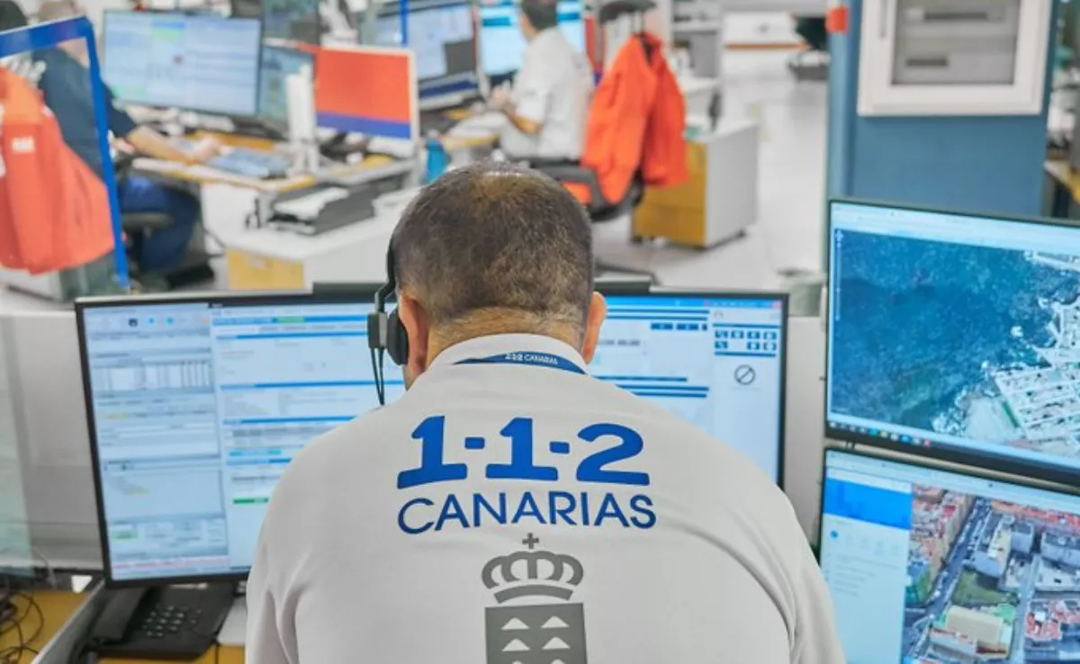 La sala del Centro Coordinador de Emergencias, que no pudo hace nada por salvar la vida del conductor. / AH 