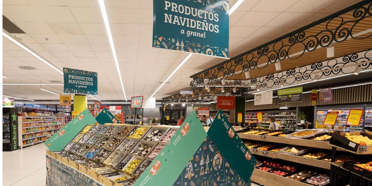 Imagen de la sección de productos navideños de HiperDino / HIPERDINO