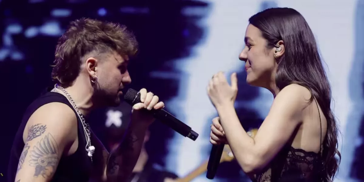 Imagen de Dani Fernández y Valeria Castro en la gala 4 de 'OT 2025' / OT2025