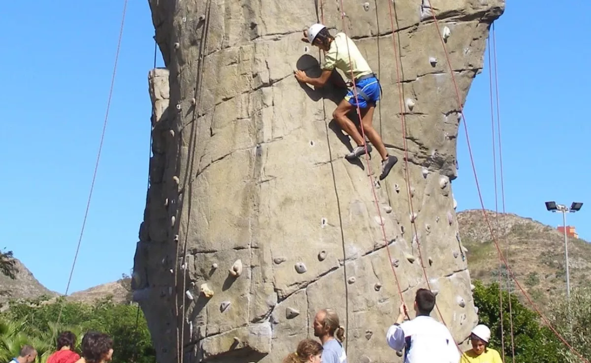 Rocódromo del parque de La Vega, en La Laguna./ ARCHIVO