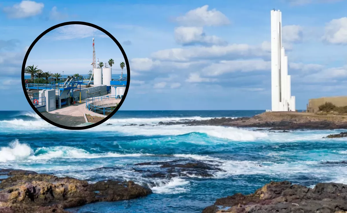 Imagen de Punta del Hidalgo junto a la depuradora recién modernizada. / MONTAJE AH