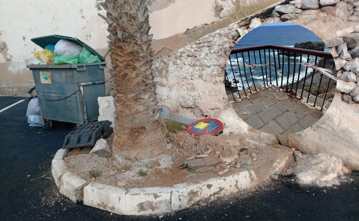 Imagen del estado del litoral de San Juan de la Rambla. / CEDIDA