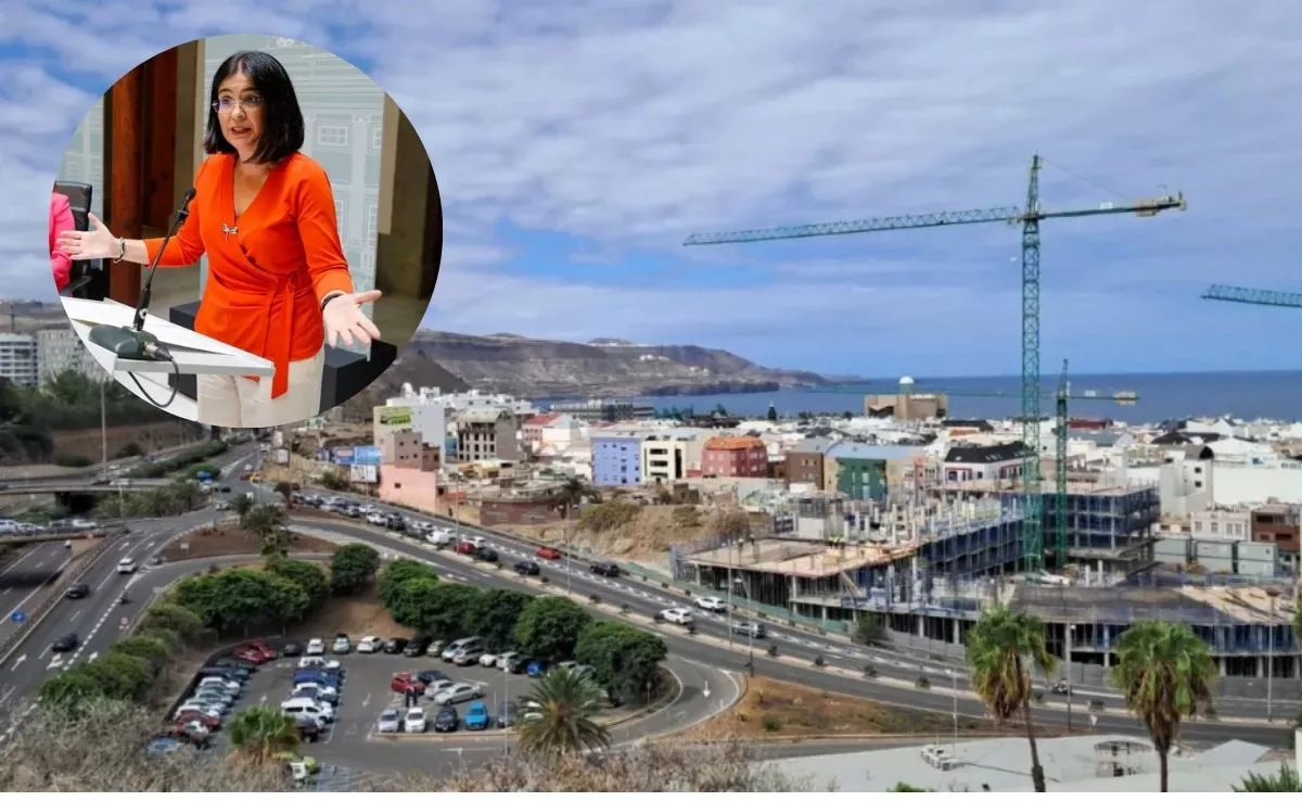 Carolina Darias defiende la transformación de Guanarteme: “Actuamos dentro de la legalidad”. Montaje AH