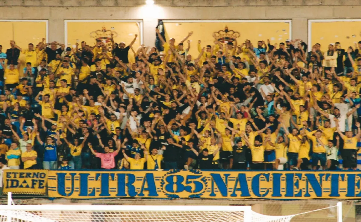 El grupo de animación de la UD Las Palmas, Ultra Naciente, en una imagen de archivo. 