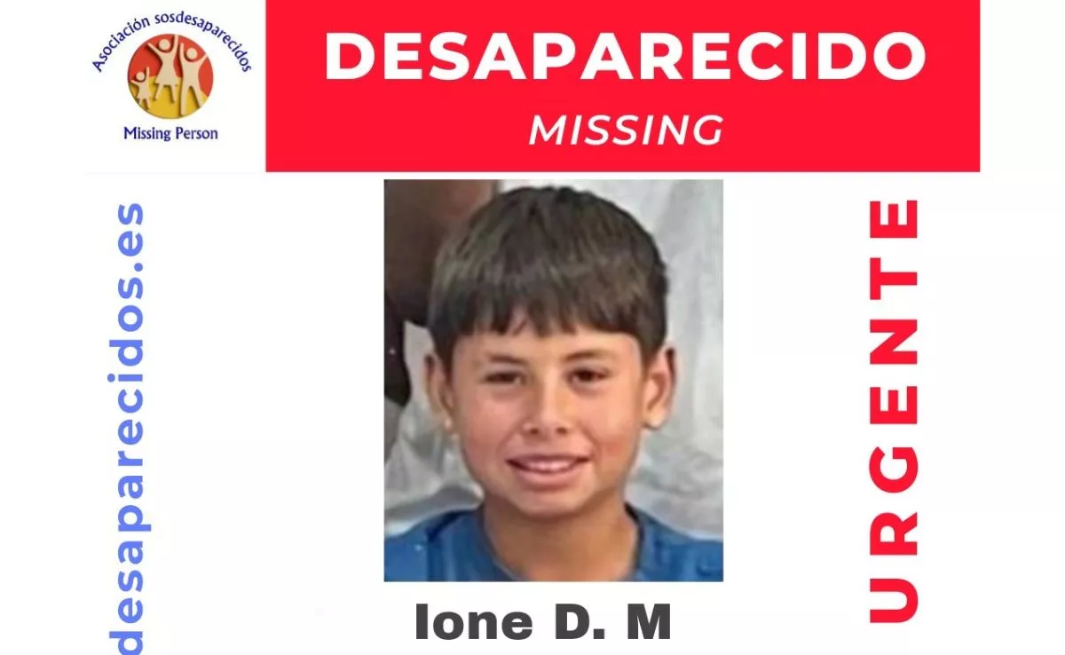 Ione D.M, menor de 13 años desaparecido el lunes en Santa Cruz de Tenerife. /SOS Desaparecidos