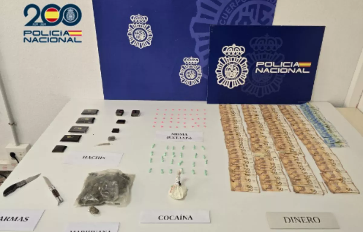 La Policía Nacional desmantela un punto de venta de drogas en La Laguna. POLICÍA NACIONAL