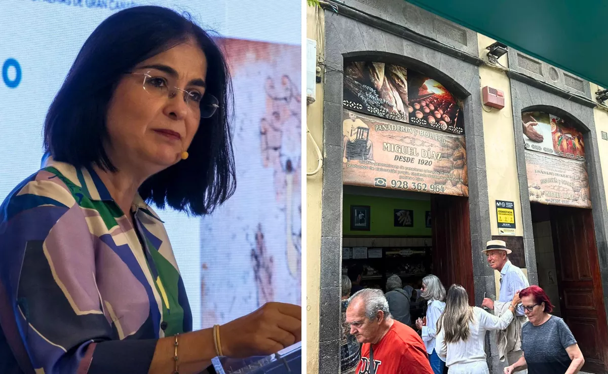 La alcaldesa Carolina Darias ha recalcaldo que el Ayuntamiento atenderá la solicitud de legalización de la panadería / MONTAJE AH