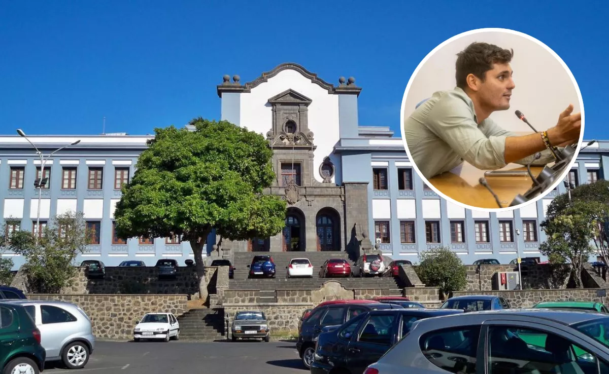 Universidad de La Laguna junto a Vito Quiles. / MONTAJE AH