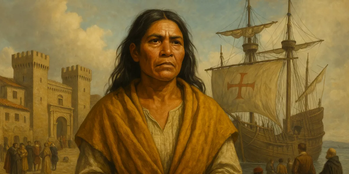 Imagen generada con Inteligencia Artificial en representación a Francisca de Gazmira / AH - DALL.E