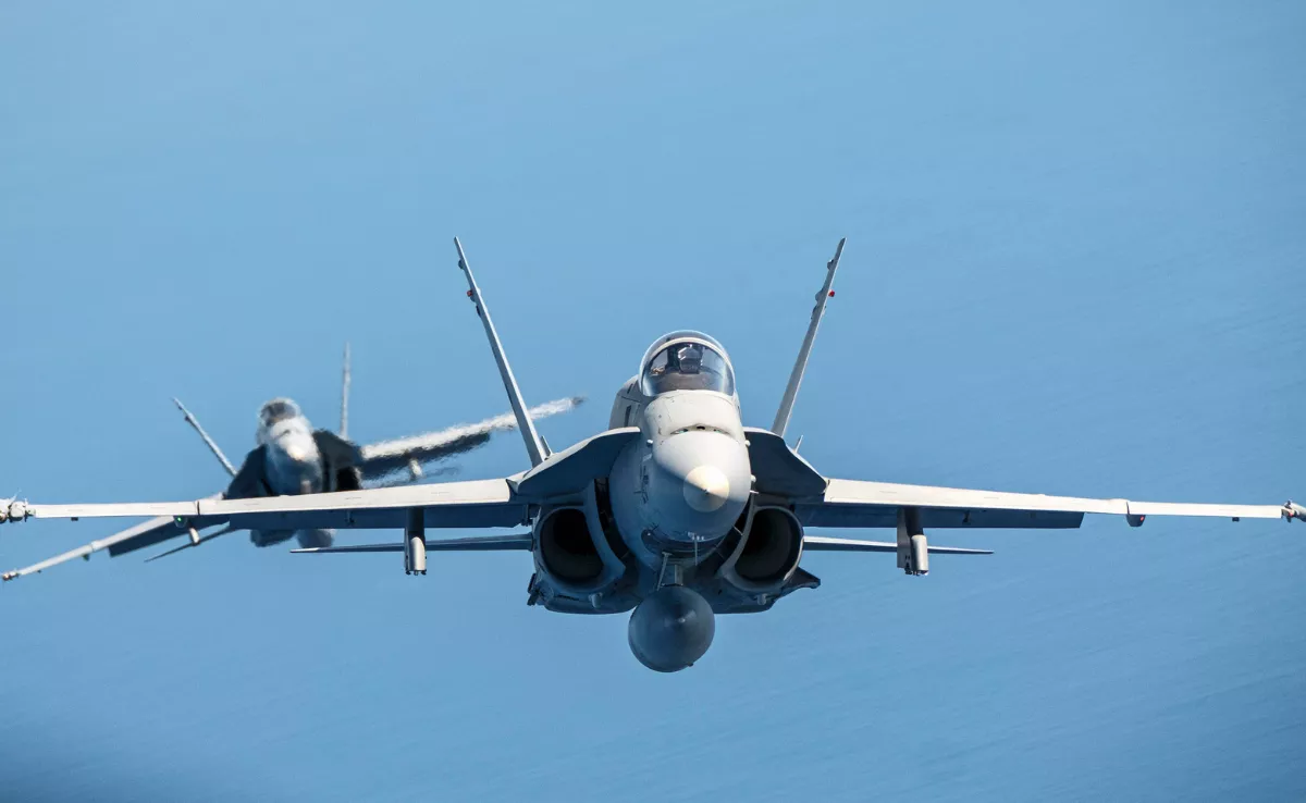 Los pilotos del Ejército del Aire realizan en los cielos de Canarias uno de sus entrenamientos más importantes del año, el Ocean Sky / EFE - ÁNGEL MEDINA