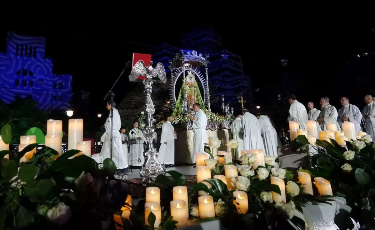 La virgen de Candelaria en su visita a Santa Cruz / POLICÍA LOCAL