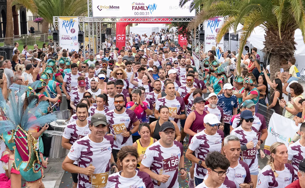 Foto del momento de la salida de Fedola Family Run / GRUPO FEDOLA