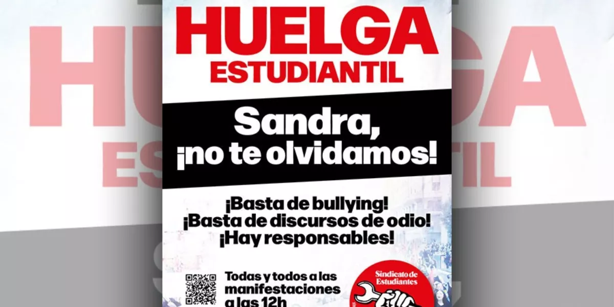 Imagen del cartel de la Huelga estudiantil de este 28 de octubre / SINDICATO DE ESTUDIANTES