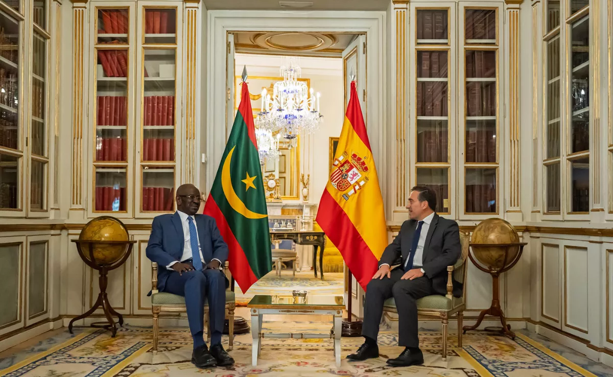 José Manuel Albares y Mohamed Salem Ould Merzoug / MONCLOA