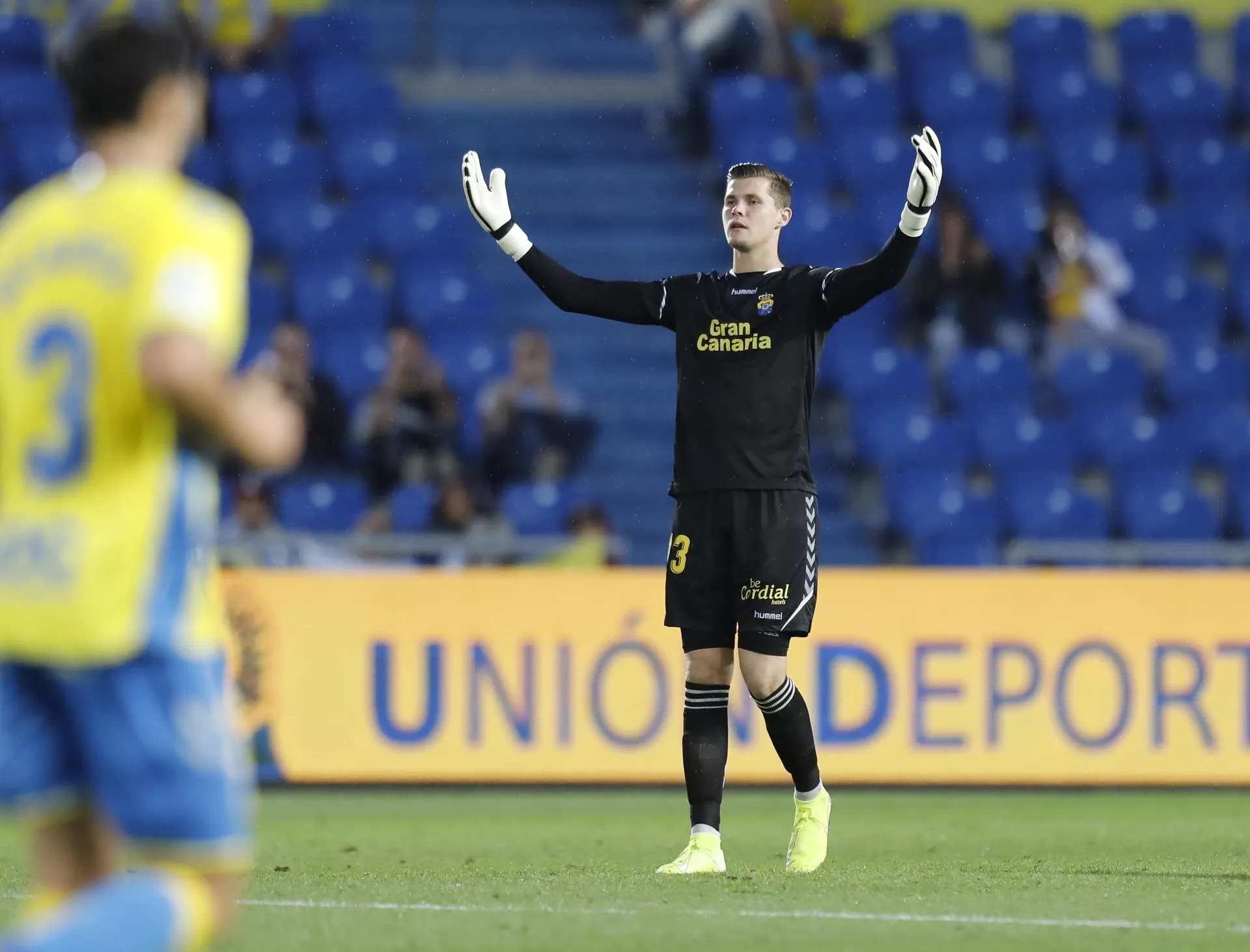 El portero Josep Martínez, durante su etapa en la Unión Deportiva Las Palmas. UDLP