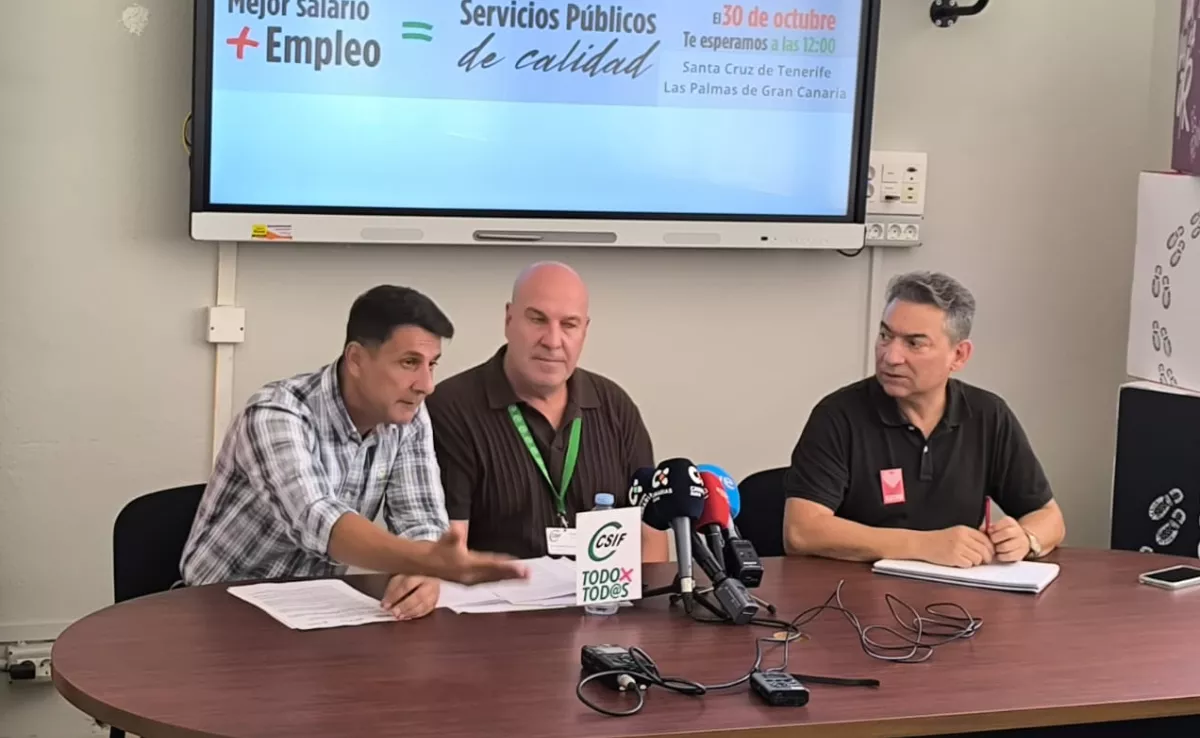 Rueda de prensa anunciando las protestas del jueves / UGT