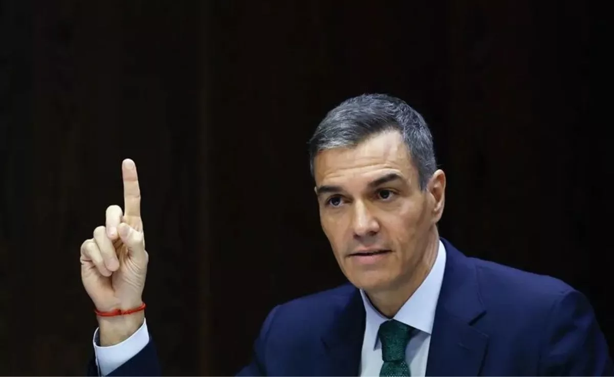 El presidente del Gobierno, Pedro Sánchez, en su comparecencia ante la comisión de investigación del caso Koldo. / EFE