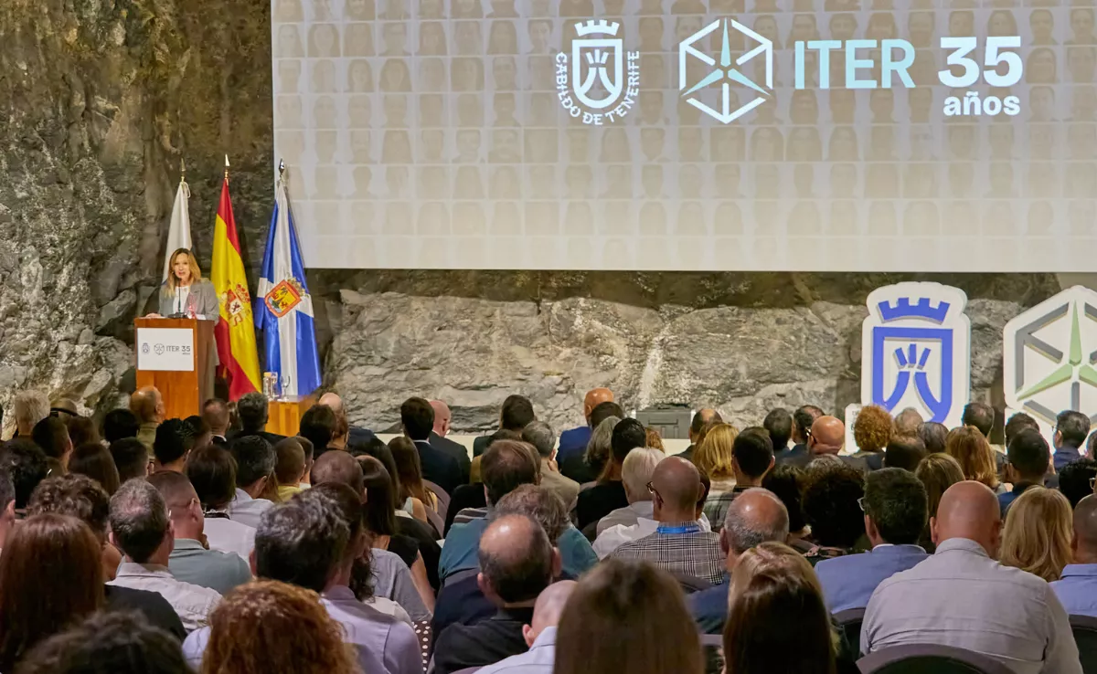 Rosa Dávila, presidenta del Cabildo de Tenerife, en el aniversario del ITER / CABILDO DE TENERIFE