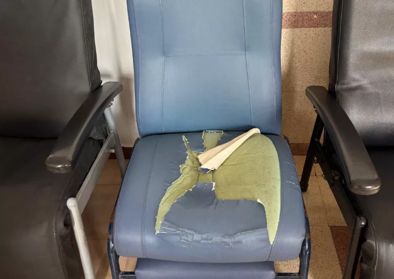 Butaca en una sala de espera del IASS./ CEDIDA Butaca en una sala de espera del IASS./ CEDIDA