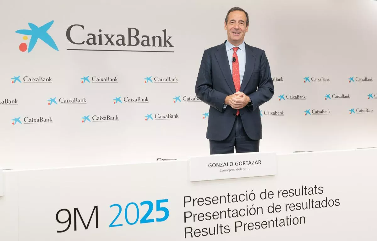 Gonzalo Gortázar en la presentación de resultados 9M2025 de Caixabank