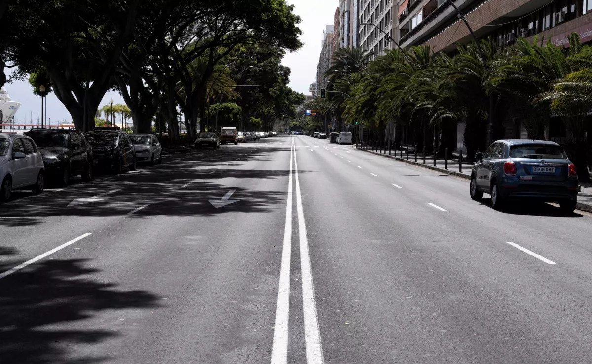 Foto de la avenida Francisco la Roche en Santa Cruz de Tenerife / EFE
