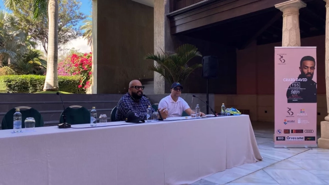 Vira Chuguni y Anlui Ponce en la rueda de prensa a la que no ha podido asistir Craig David / ATLÁNTICO HOY Vira Chuguni y Anlui Ponce en la rueda de prensa a la que no ha podido asistir Craig David / ATLÁNTICO HOY