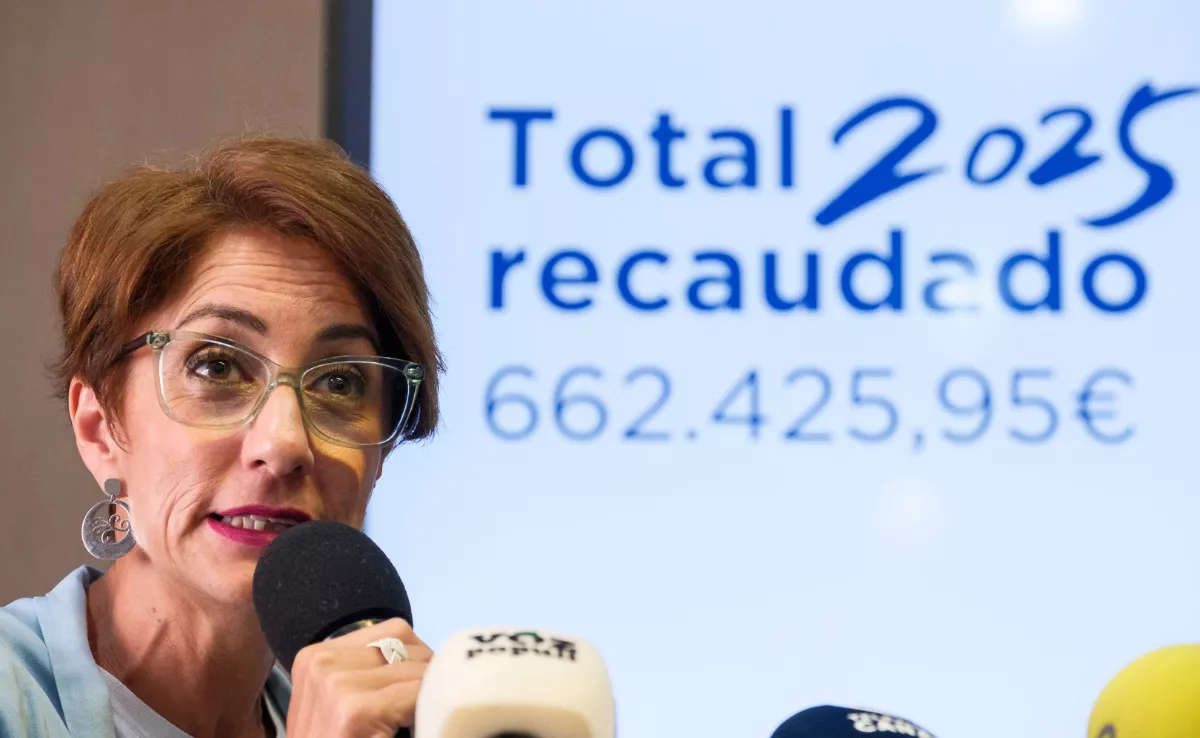 Onalia Bueno durante el balance de la tasa turística / EFE - ÁNGEL MEDINA G.