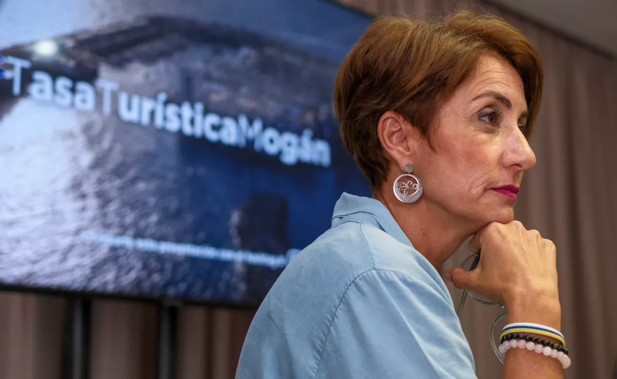 Onalia Bueno durante el balance de la tasa turística / EFE - ÁNGEL MEDINA G.