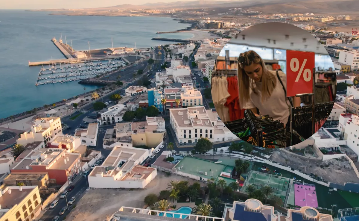 Imagen de Puerto del Rosario y una mujer comprando / AH