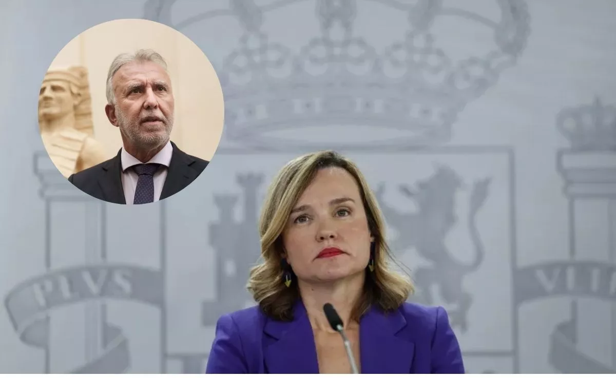 La ministra portavoz, Pilar Alegría, durante la rueda de prensa posterior al Consejo de Ministros. EFE