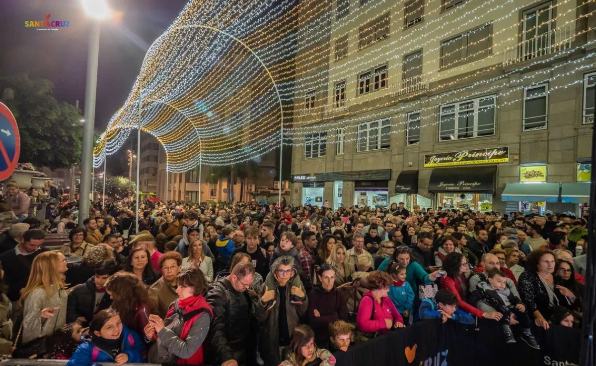 Imagen de uno de los encendidos de luces de Navidad en Santa Cruz / AYUNTAMIENTO DE SANTA CRUZ DE TENERIFE