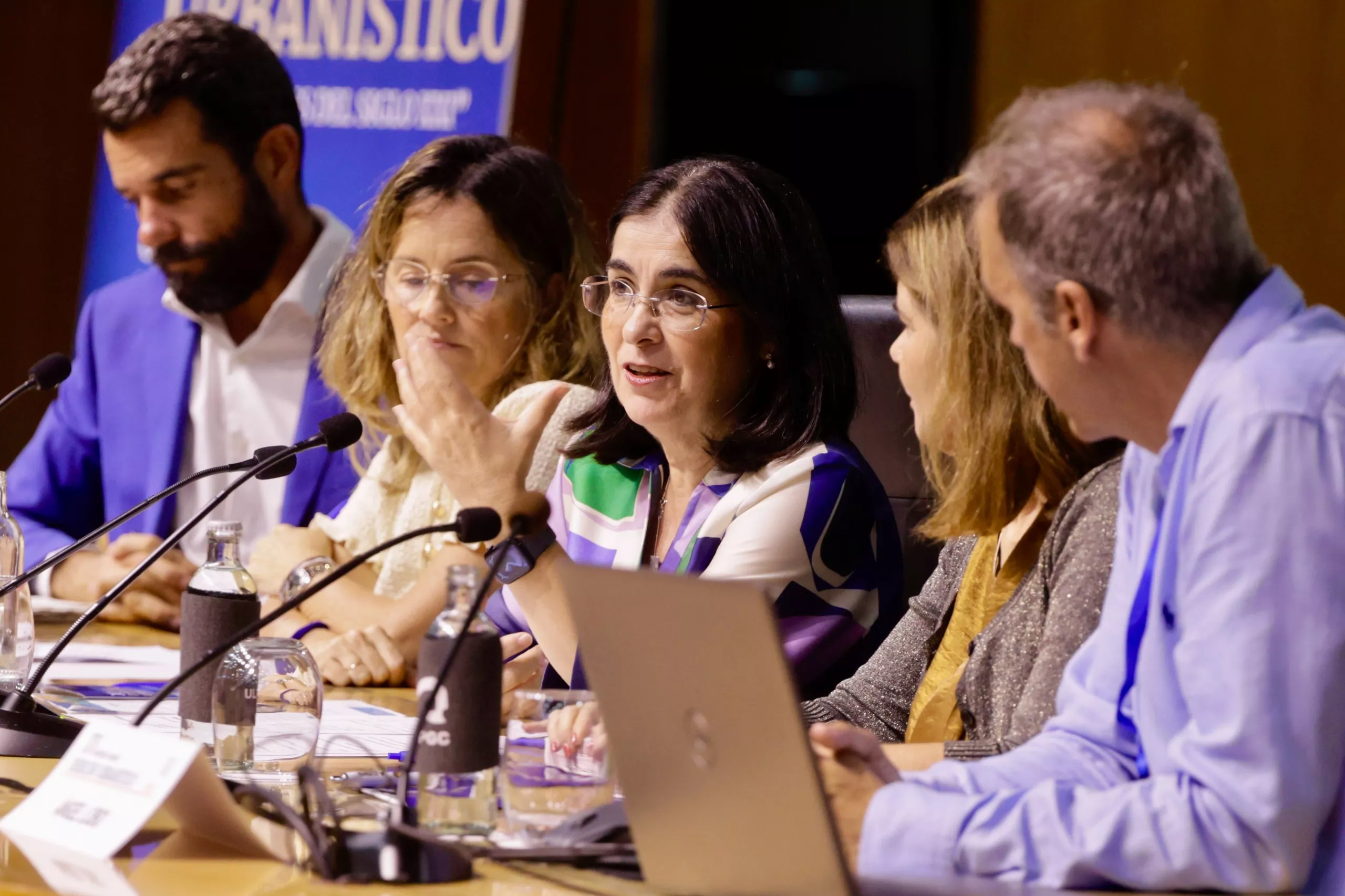 La alcaldesa, Carolina Darias, durante la inauguración del XV Congreso Canario de Derecho Urbanístico ‘Ciudades del siglo XXI’. AYUNTAMIENTO LPA