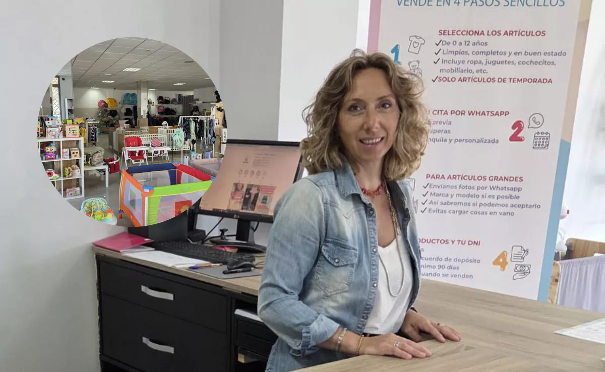 Consuelo, vecina de la isla de Tenerife que ha impulsado un proyecto para hacer asequible la ropa y accesorios infantiles. / CEDIDA