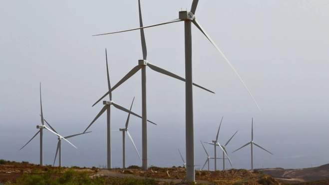 Aerogeneradores de energía eólica (renovable) en Arico, Tenerife. ATLÁNTICO HOY