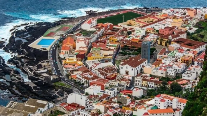 Imagen aérea de Garachico, en Tenerife / HOLA ISLAS CANARIAS