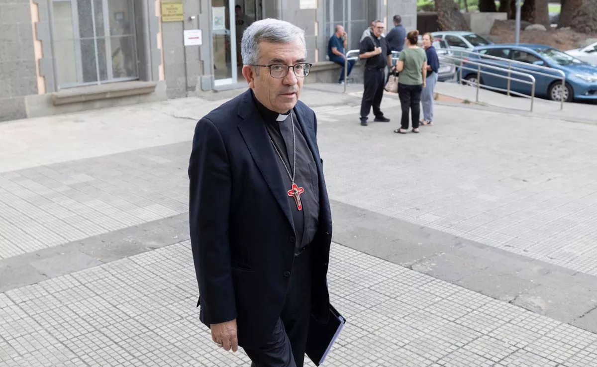 Luis Argüello ha inaugurado en Las Palmas de Gran Canaria unas jornadas del Instituto Superior de Teología de las Islas Canarias. /EFE/Quique Curbelo