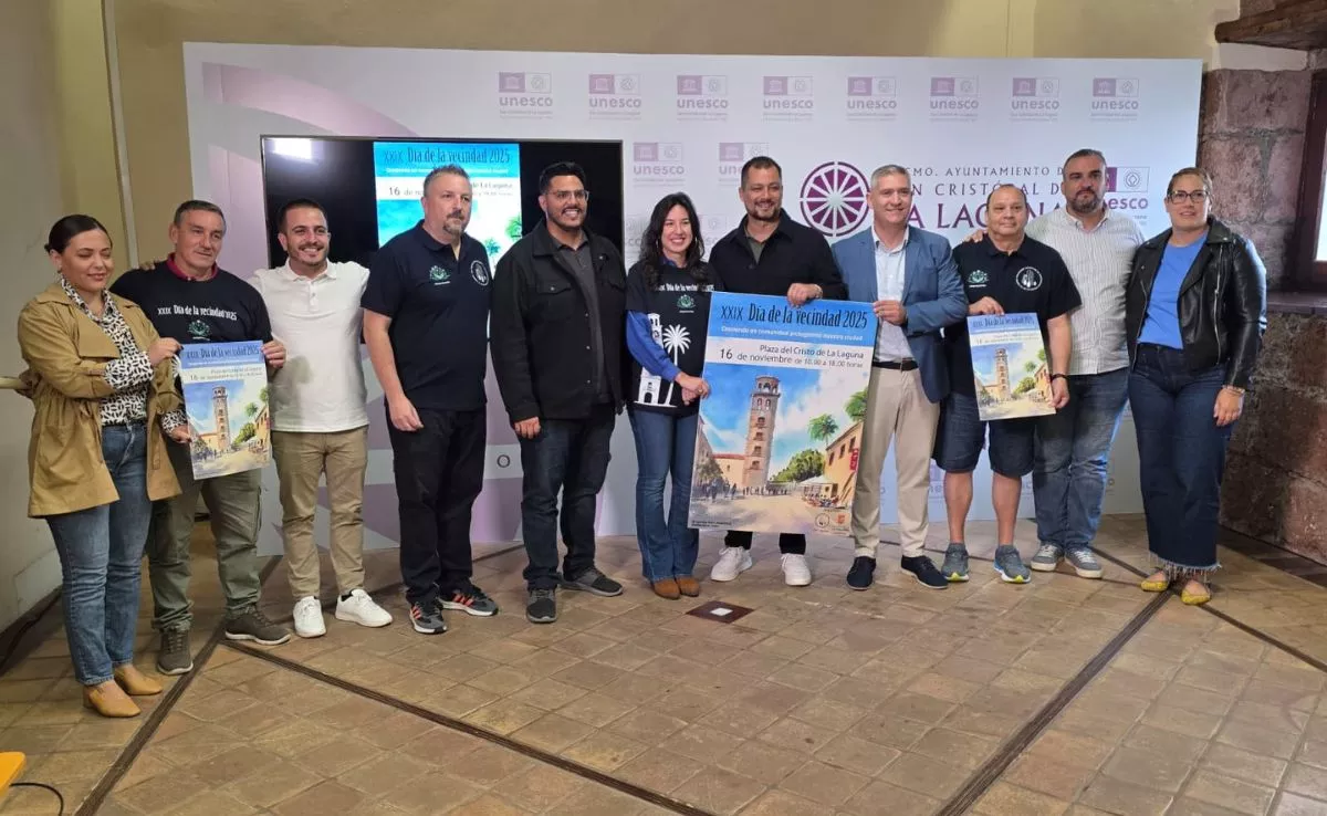 Presentación del Día de la Vecindad en el Ayuntamiento de La Laguna. /Cedida